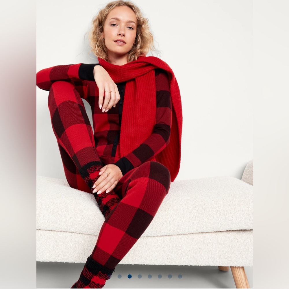 OLD NAVY Thermal-Knit Pajama One-Piece